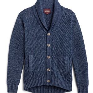 Alesbury Men’s Shawl Collar Cardigan Sweater Navy Blue Size Large NWT